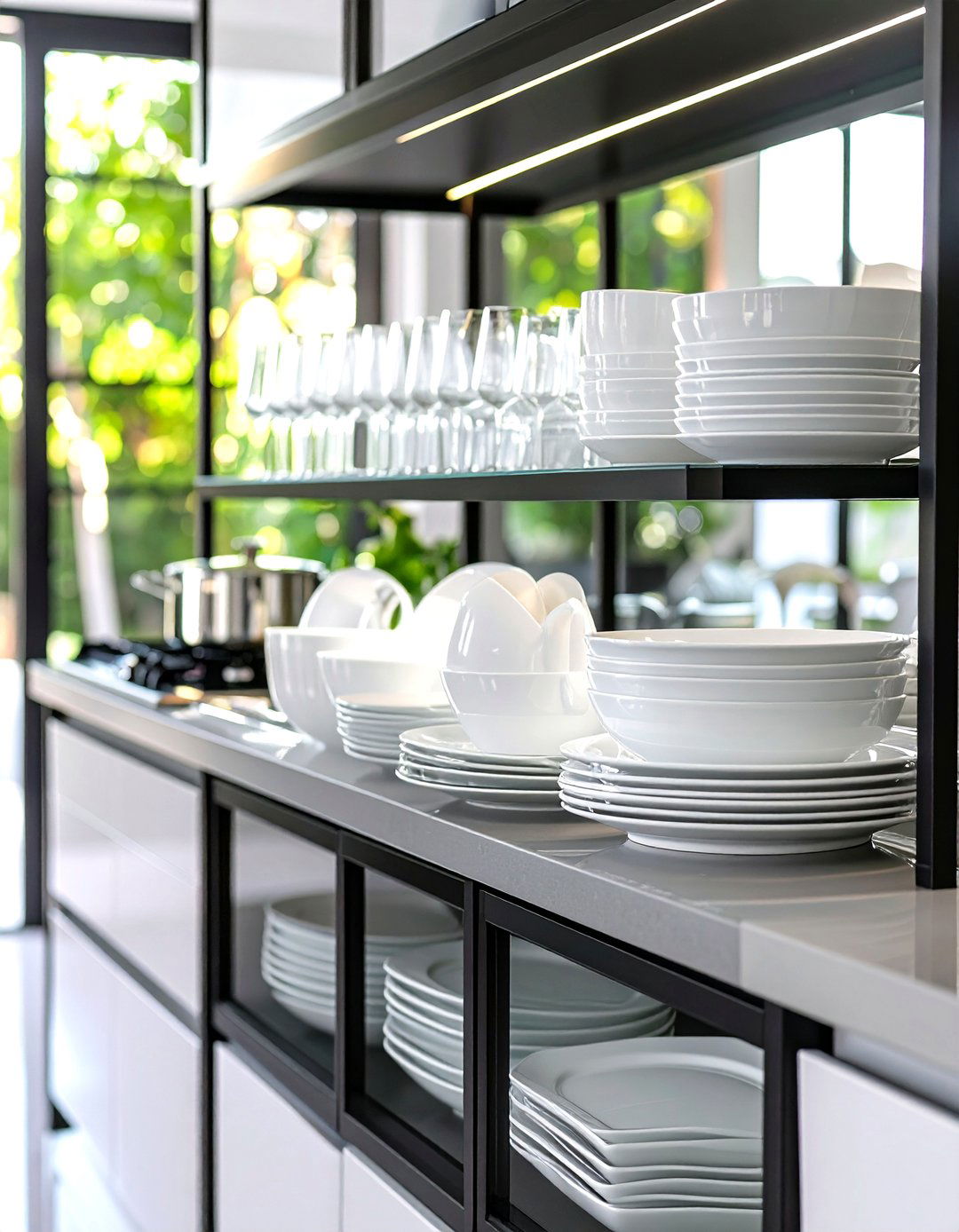 The Glass Front Cabinet Display - 30 kitchen cabinet ideas 2025