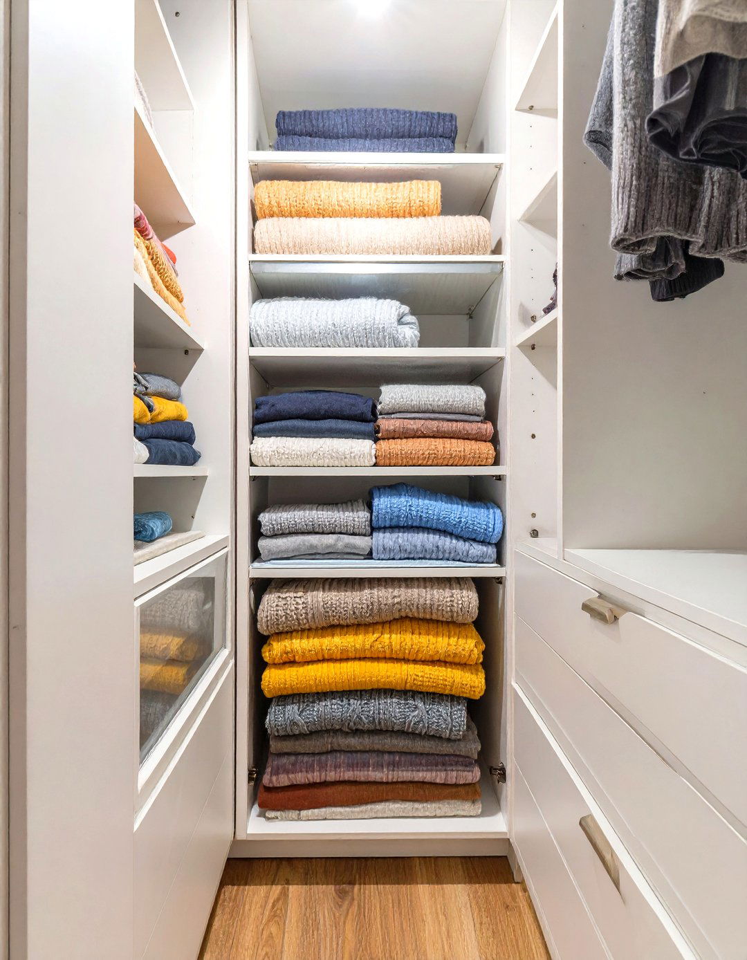 The Glass Front Drawer Closet - 30 narrow closet ideas