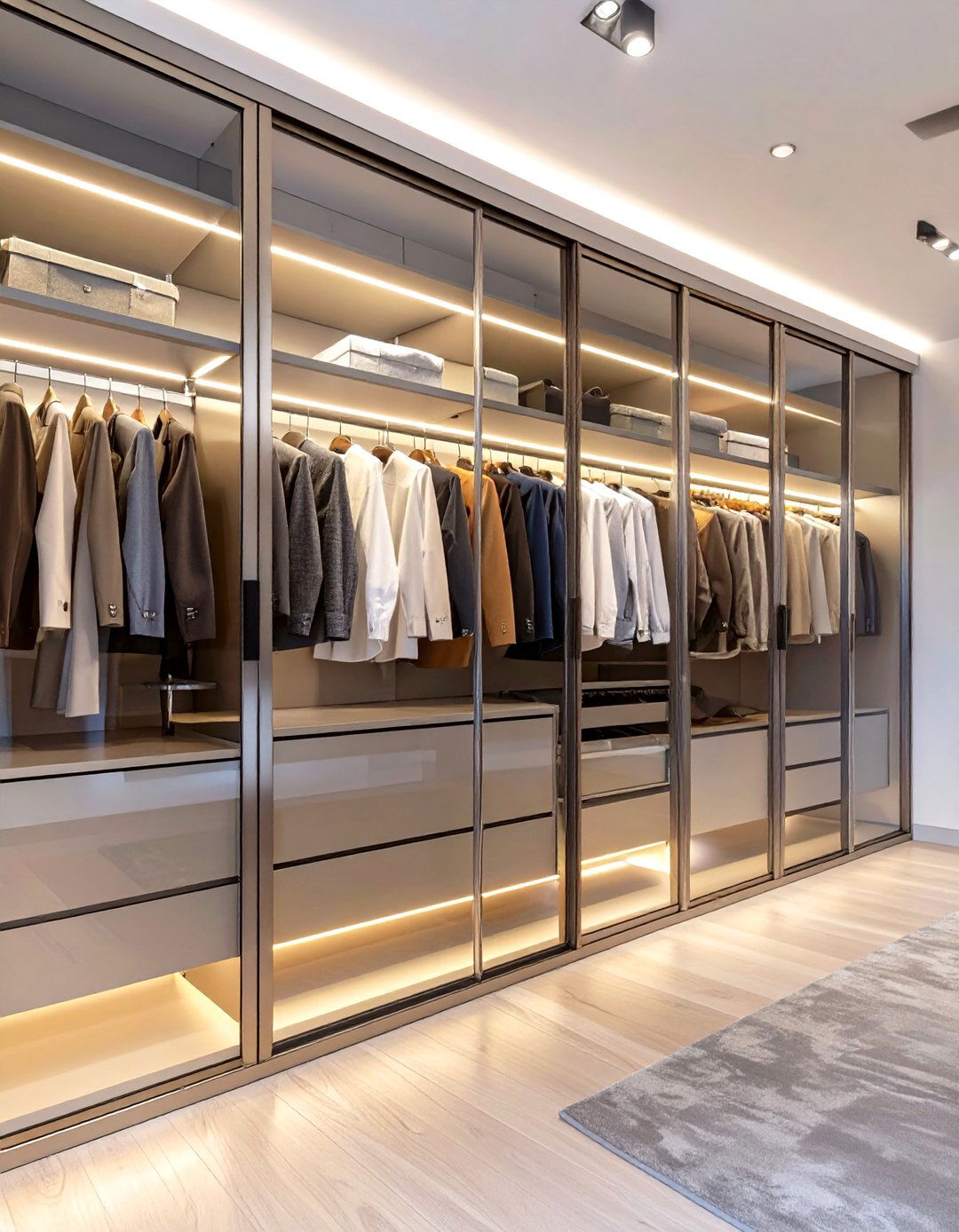 The Glass House Closet Concept - 30 closet layout ideas