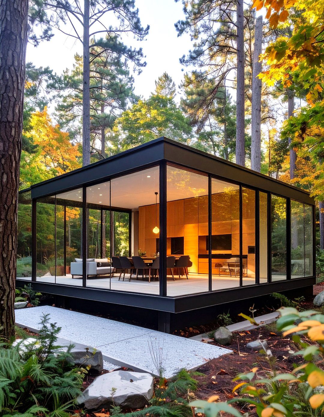 The Glass House Modernist Design - 30 custom home design ideas