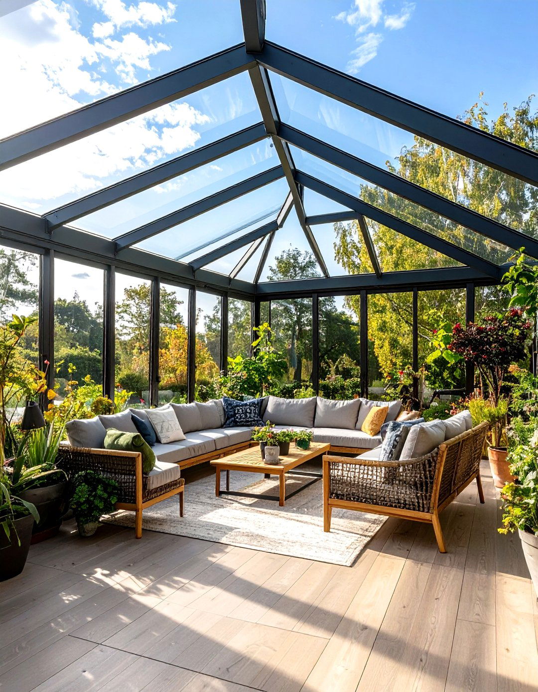 The Glass Roof Conservatory Extension - 30 extension patio roof ideas