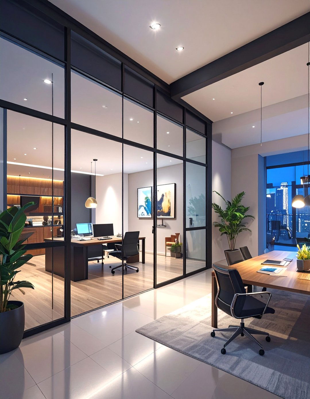 The Glass Wall Divider Basement Concept - 30 basement apartment ideas