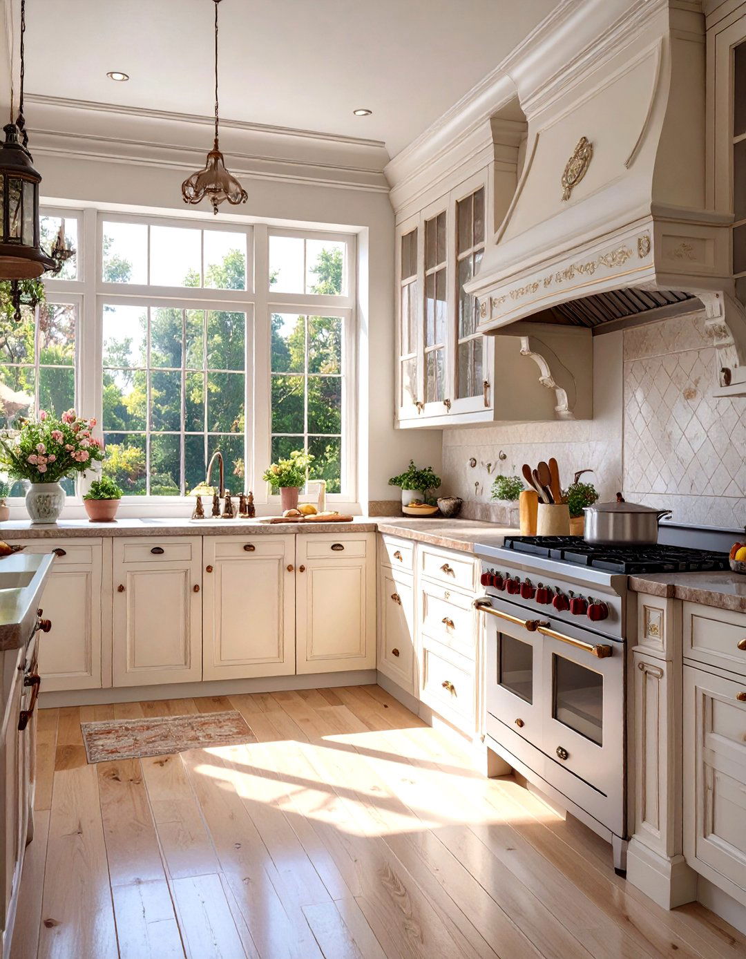 The Glazed and Distressed Cabinetry Kitchen - 30 french country kitchen ideas