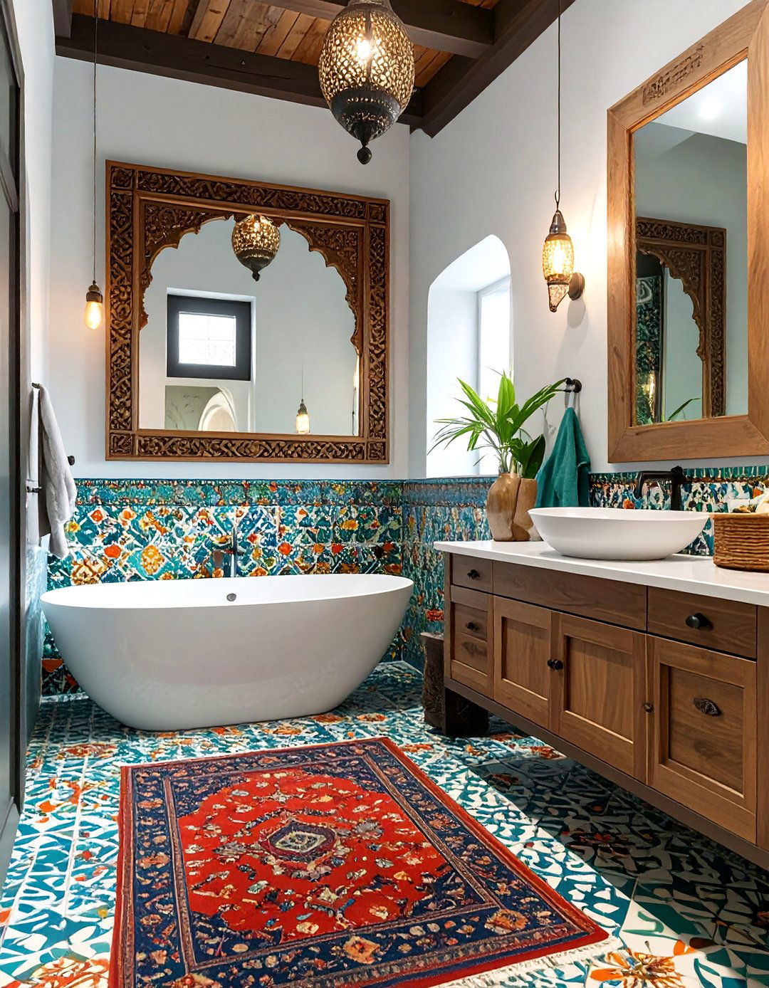 The Global Bazaar Bathroom - 30 bathroom reno ideas