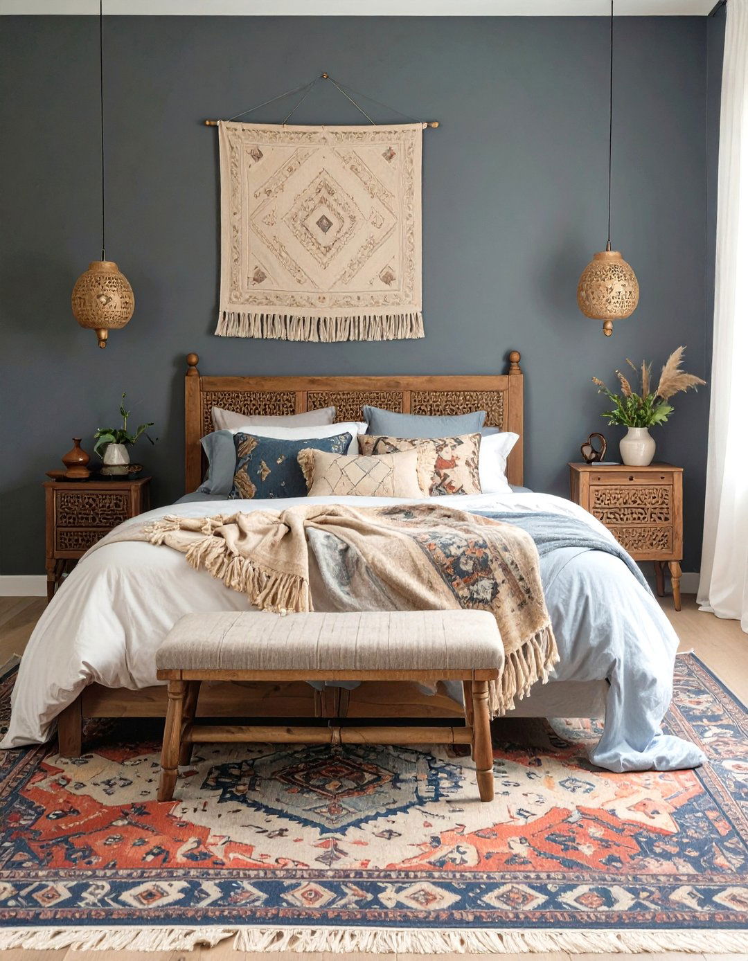 The Global Eclectic Moody Bedroom - 30 cozy moody bedroom ideas