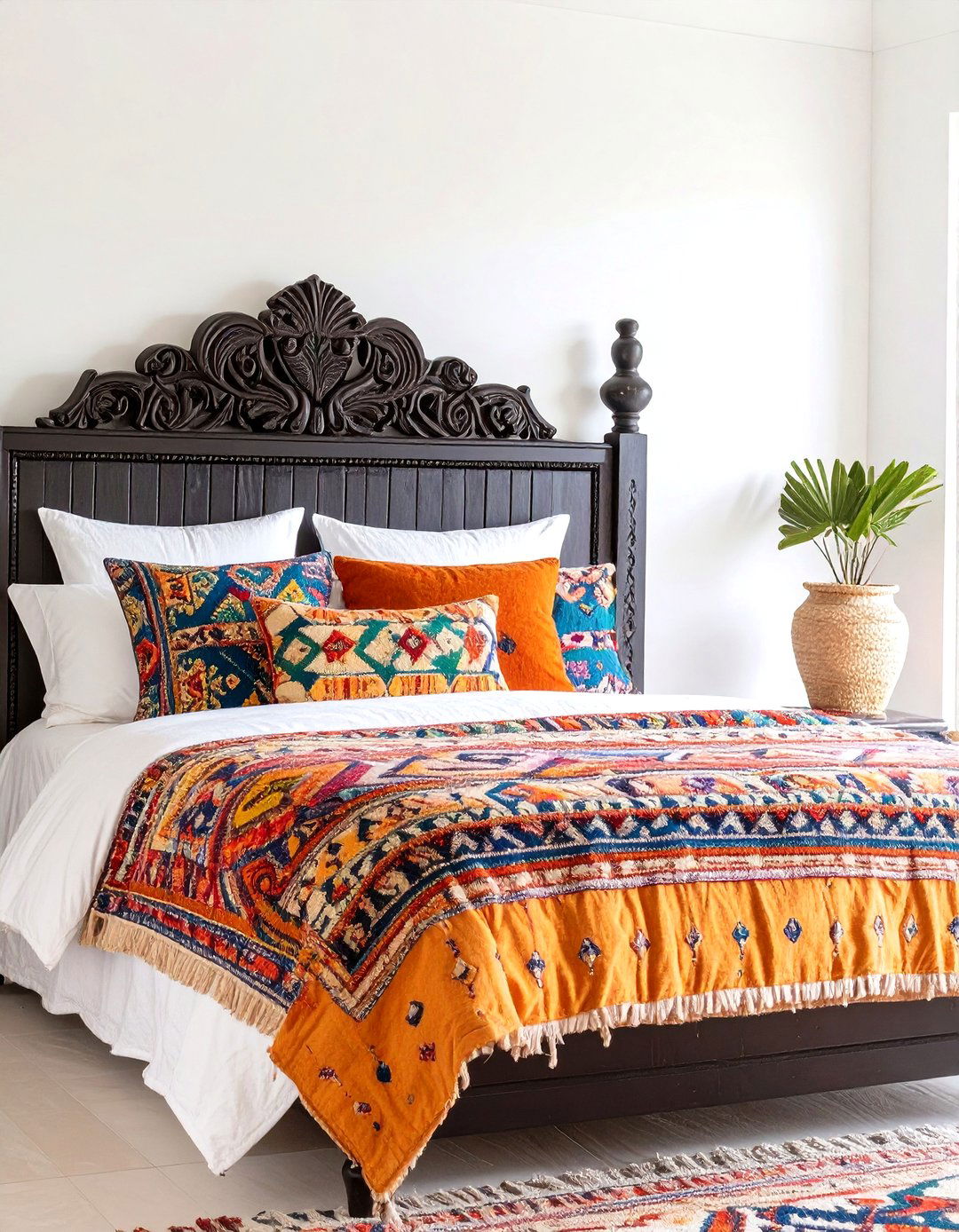 The Global Inspired Black and Neutral Bedroom - 30 neutral and black bedroom ideas