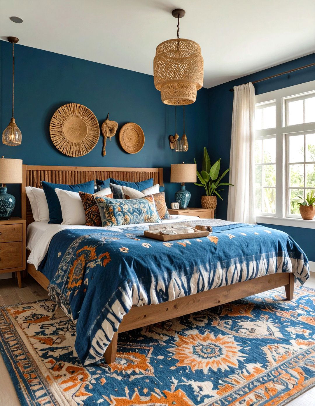 The Global Inspired Navy Bedroom - 30 navy bedroom ideas
