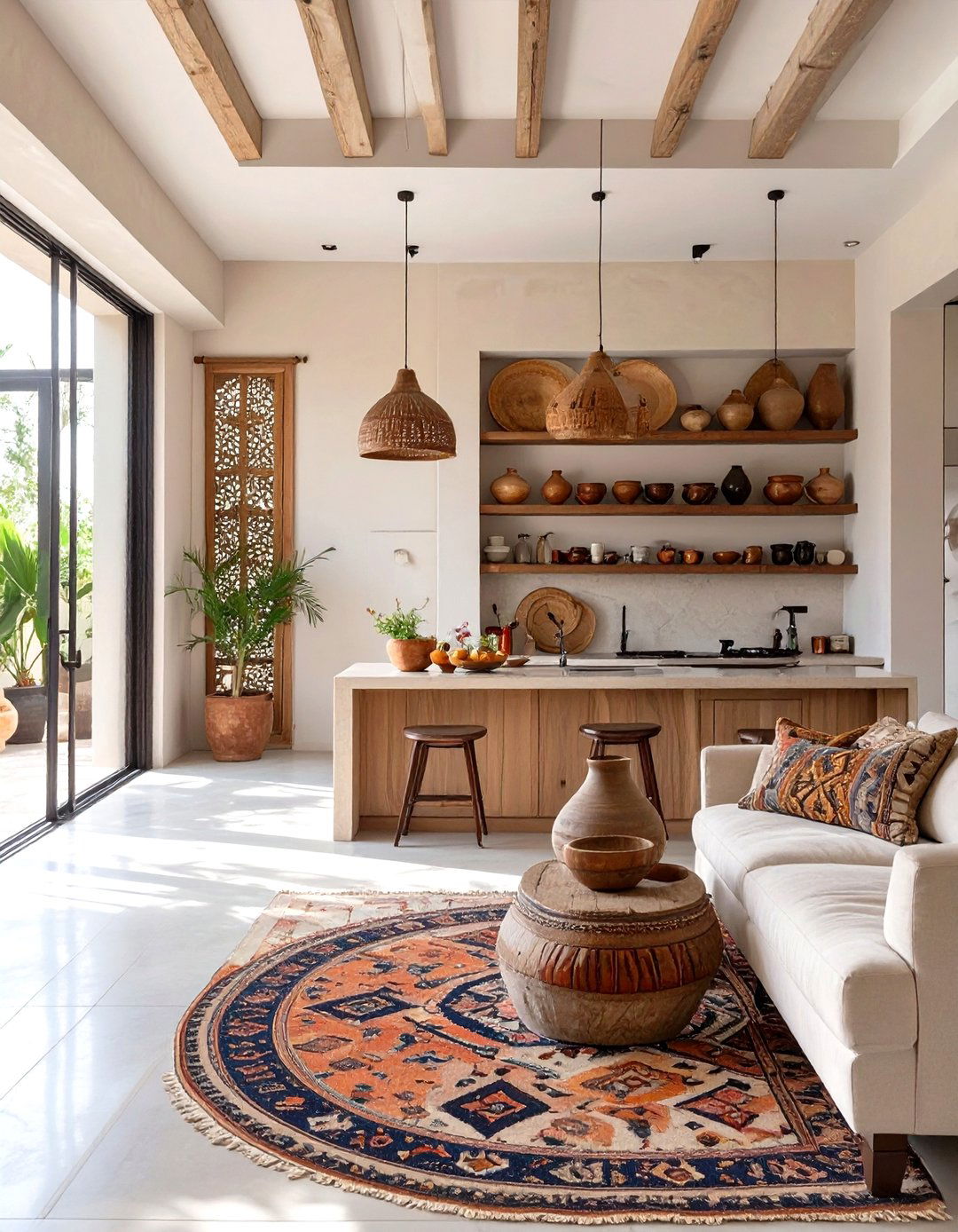 The Global Nomad Kitchen and Living Room - 30 kitchen and living room ideas