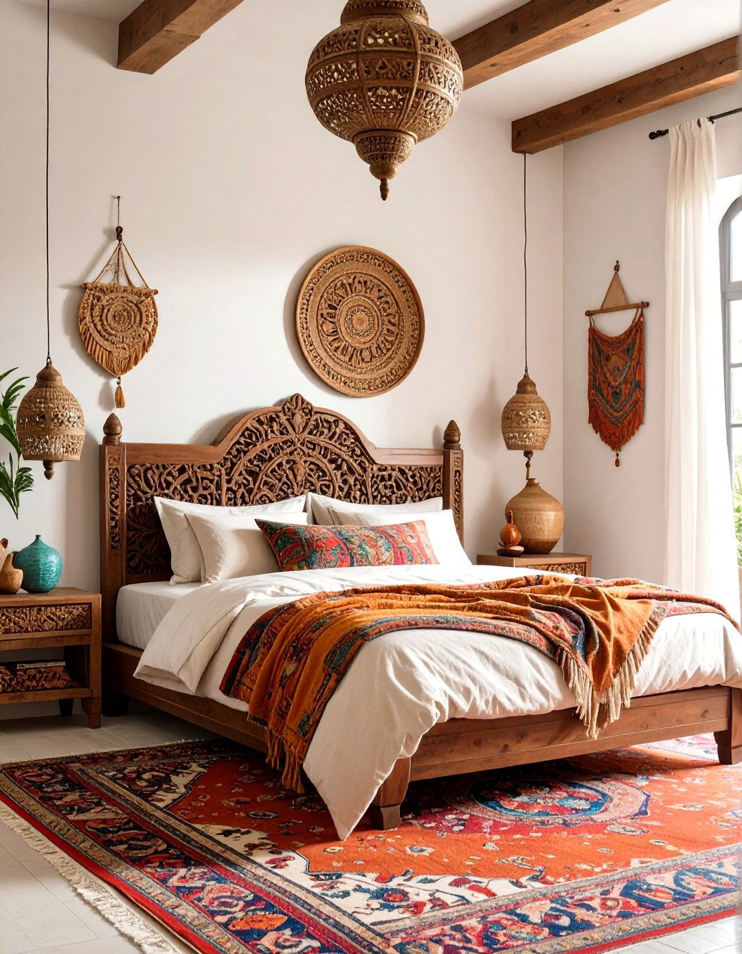 The Global Traveler Eclectic Bedroom - 30 cozy master bedroom ideas
