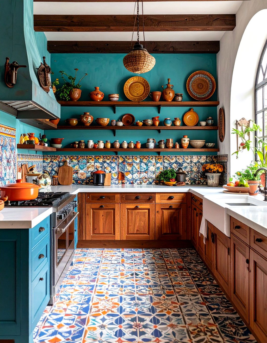 The Global Traveler Eclectic Kitchen - 30 kitchen improvement ideas miprenovate