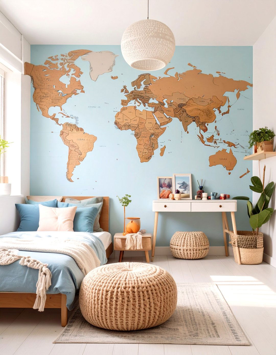 The Global Travelers Haven Room - 30 girl room decor ideas
