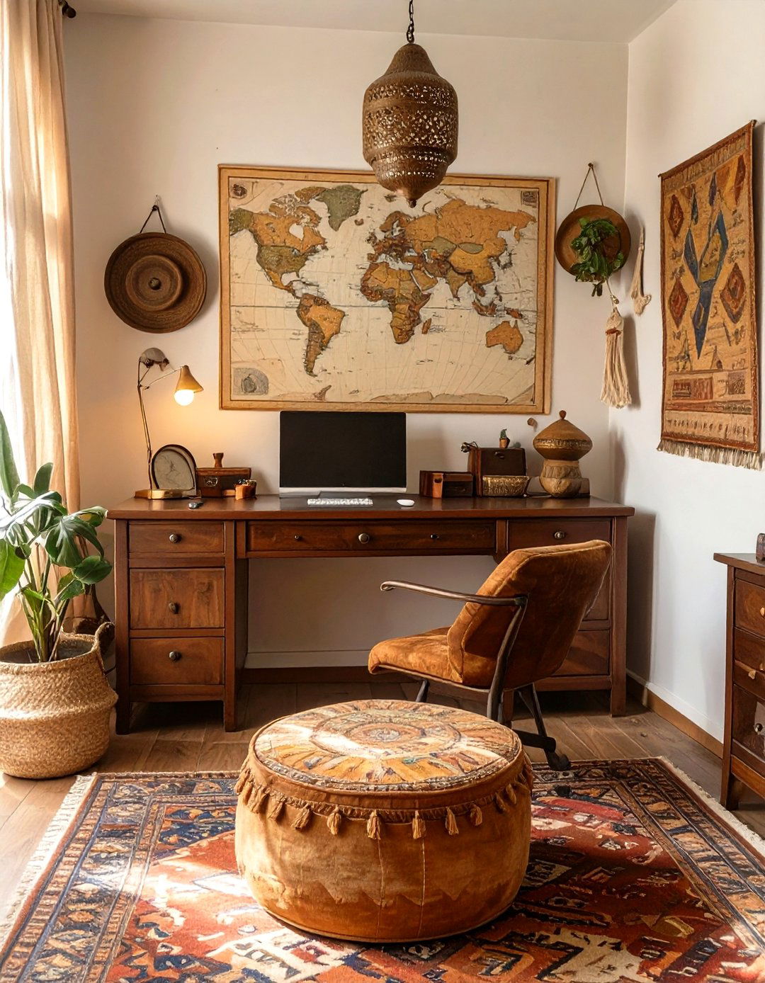 The Global Travelers Office - 30 office decorating ideas for work