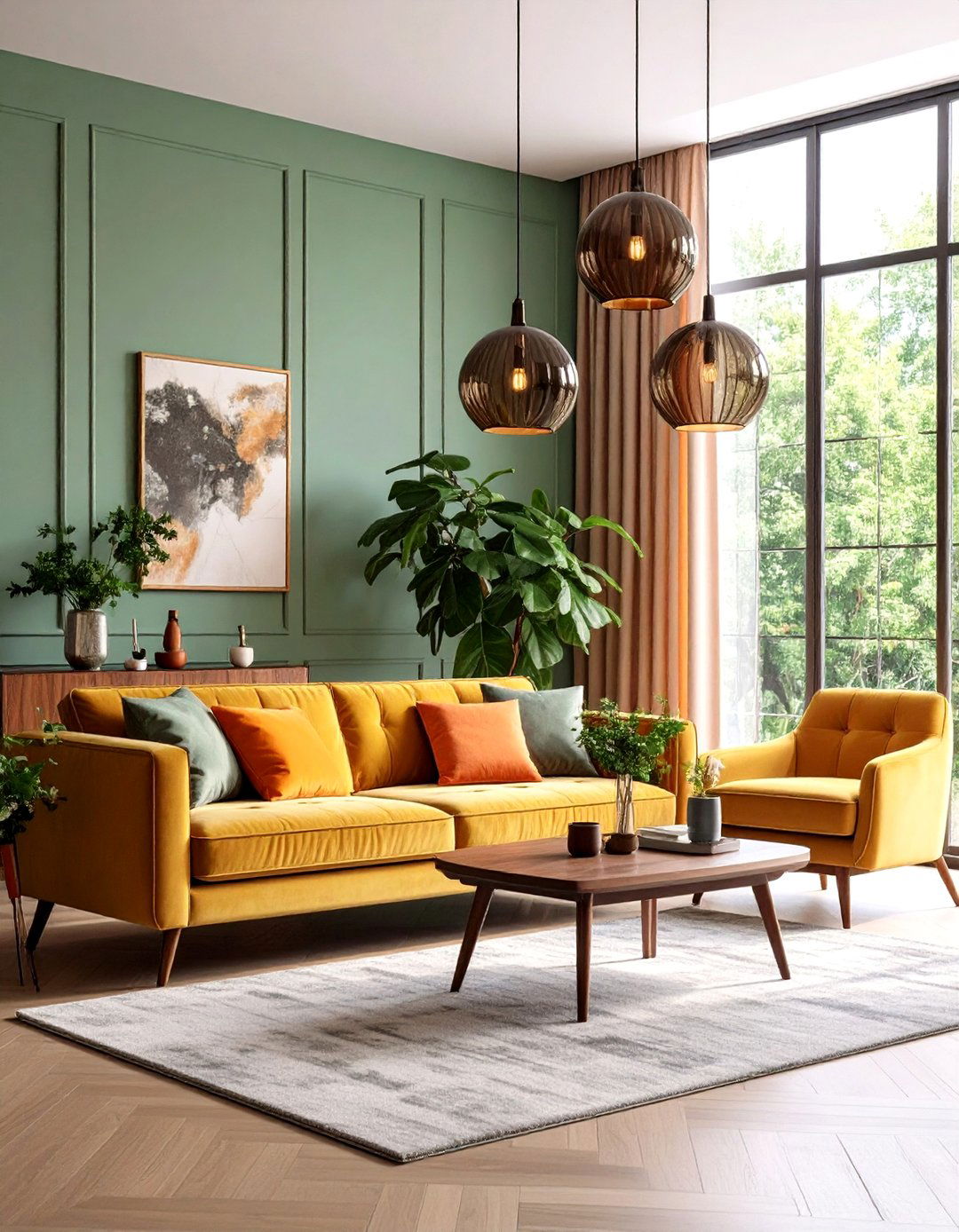 The Globe and Arc Lighting Scheme - 30 1970s interior design ideas