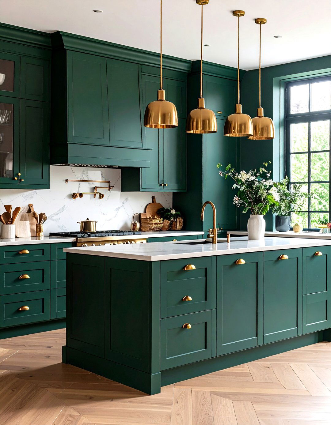 The Gold and Brass Accents Kitchen - 30 kitchen trends 2023 2025