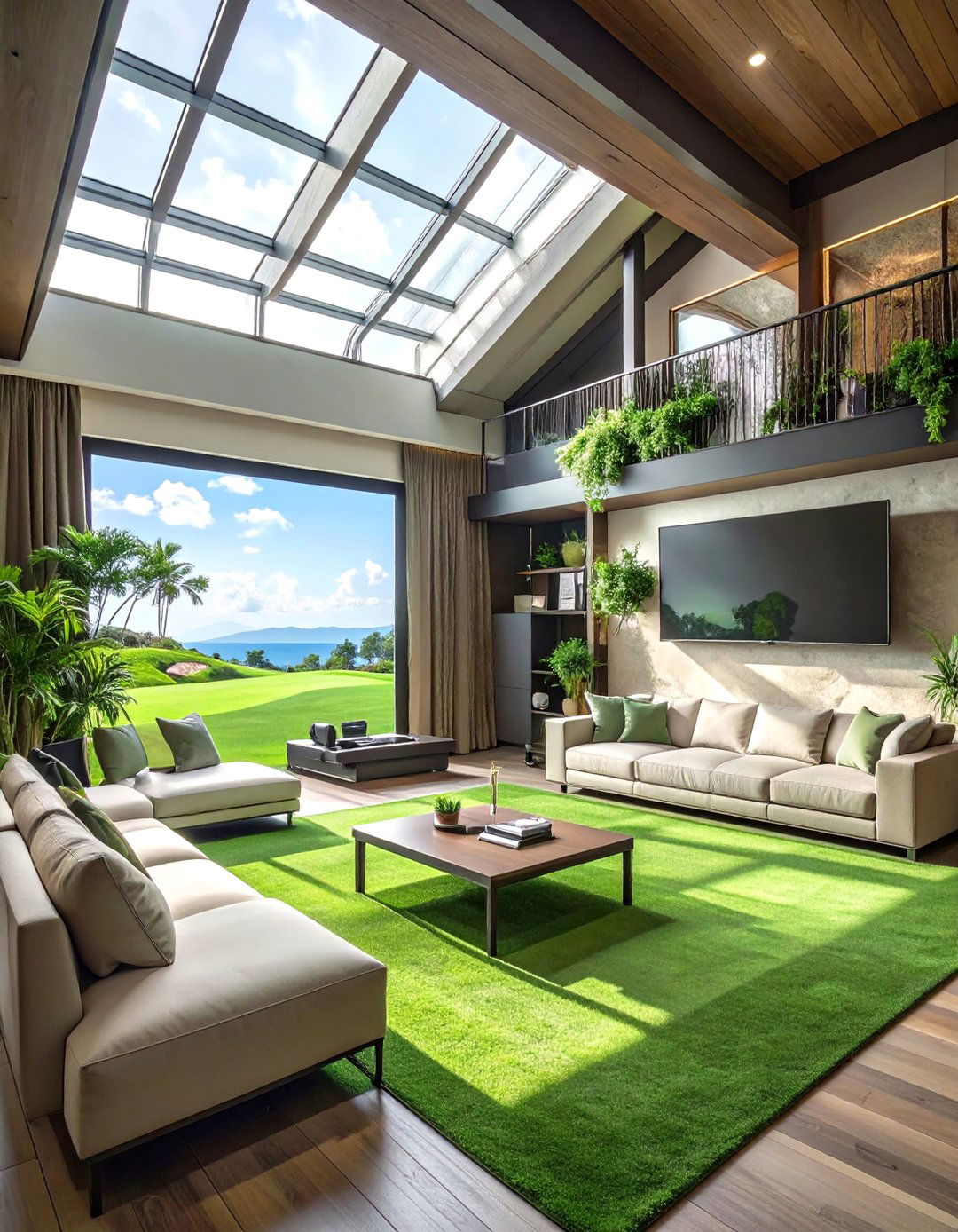 The Golf Simulator Suite - 30 man cave room ideas