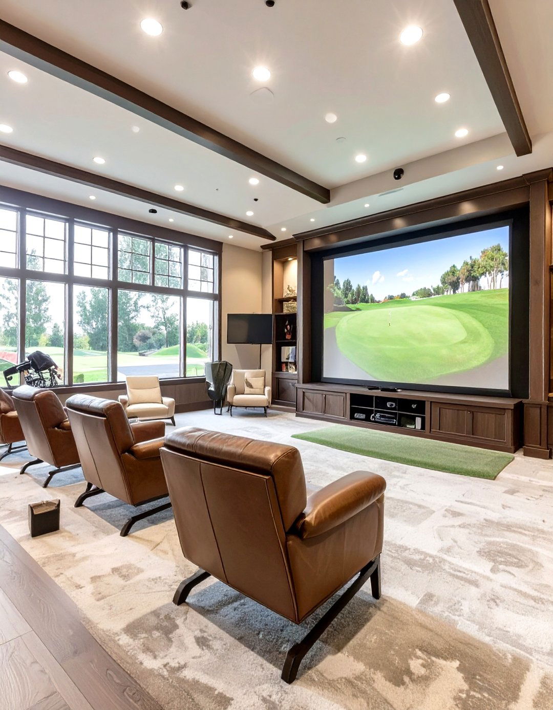 The Golfers Clubhouse Man Cave - 30 cool man cave ideas
