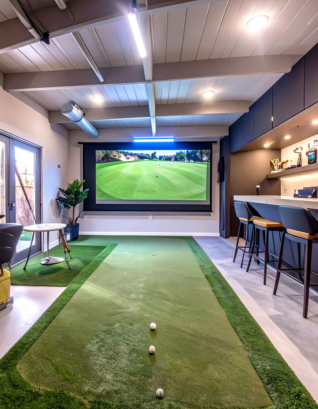 The Golfers Practice Paradise Garage - 30 garage setup ideas