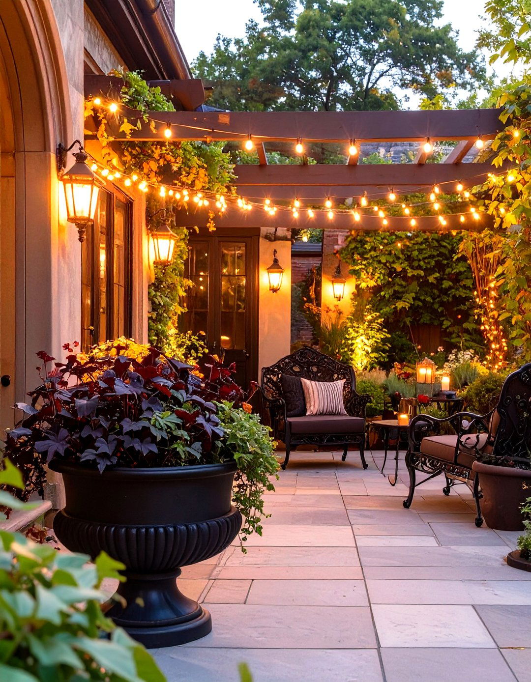 The Gothic Inspired Patio Garden - 30 modern gothic interior design ideas