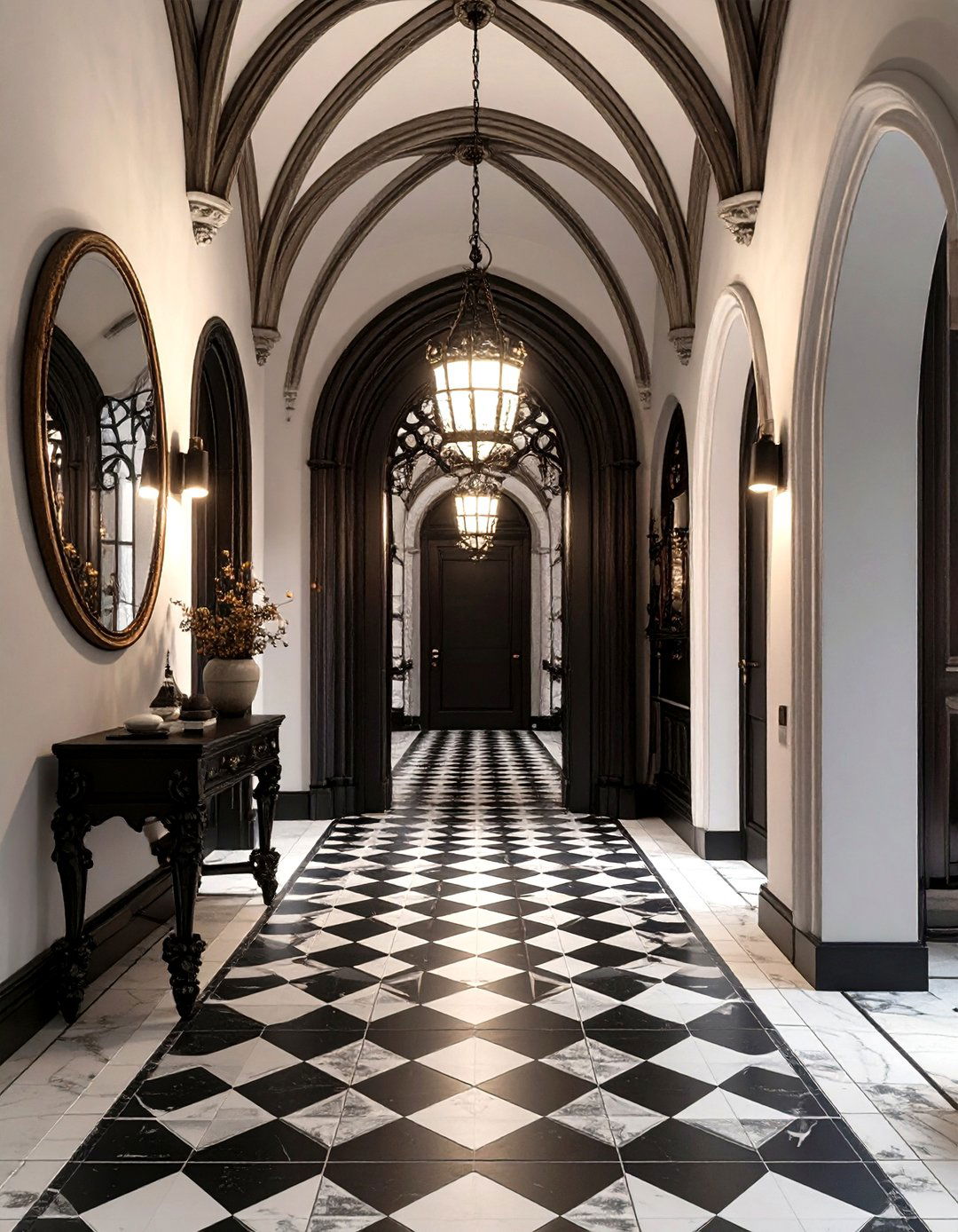 The Gothic Revival Entryway - 30 gothic interior design ideas