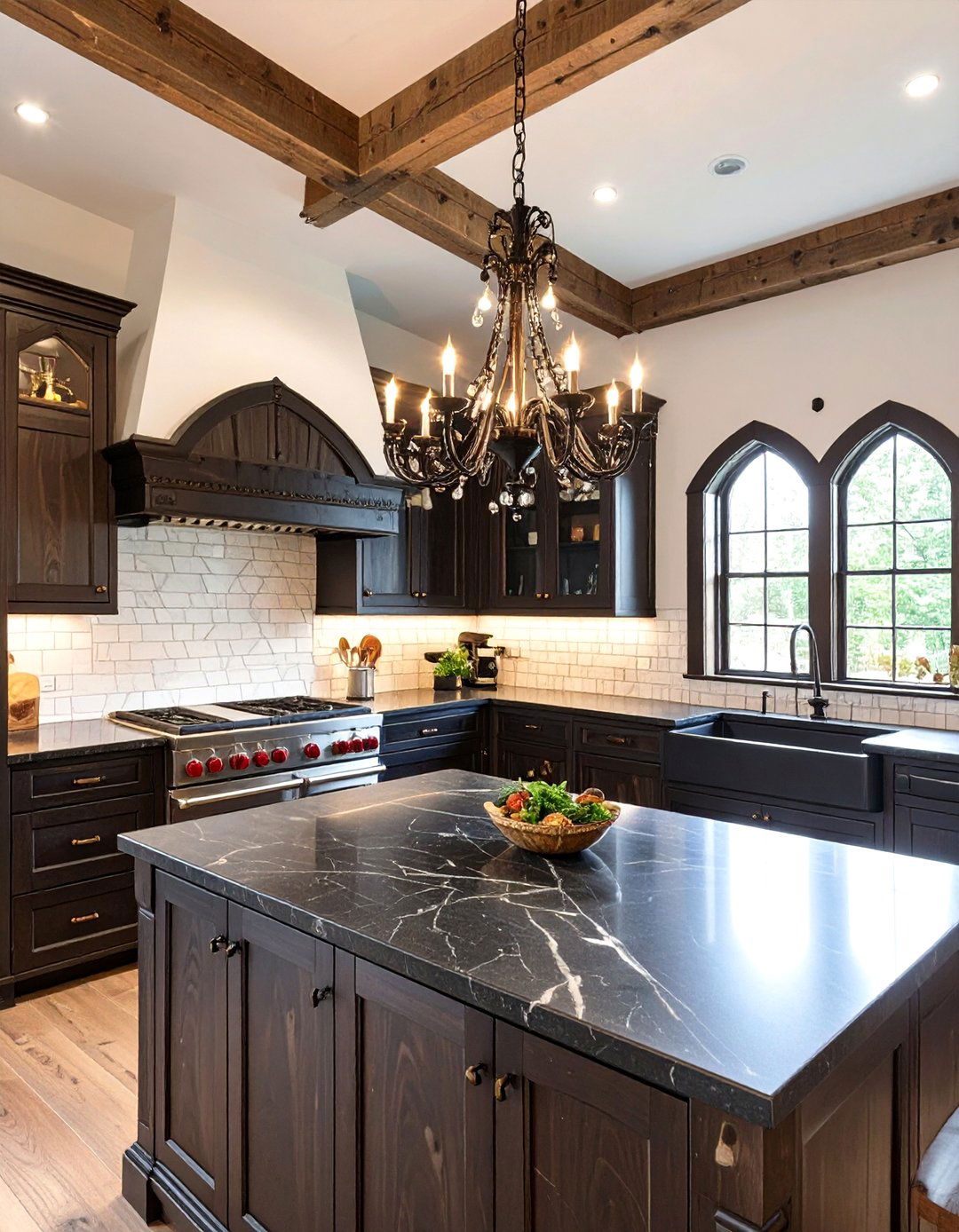 The Gothic Revival Kitchen - 30 barndominium kitchen ideas