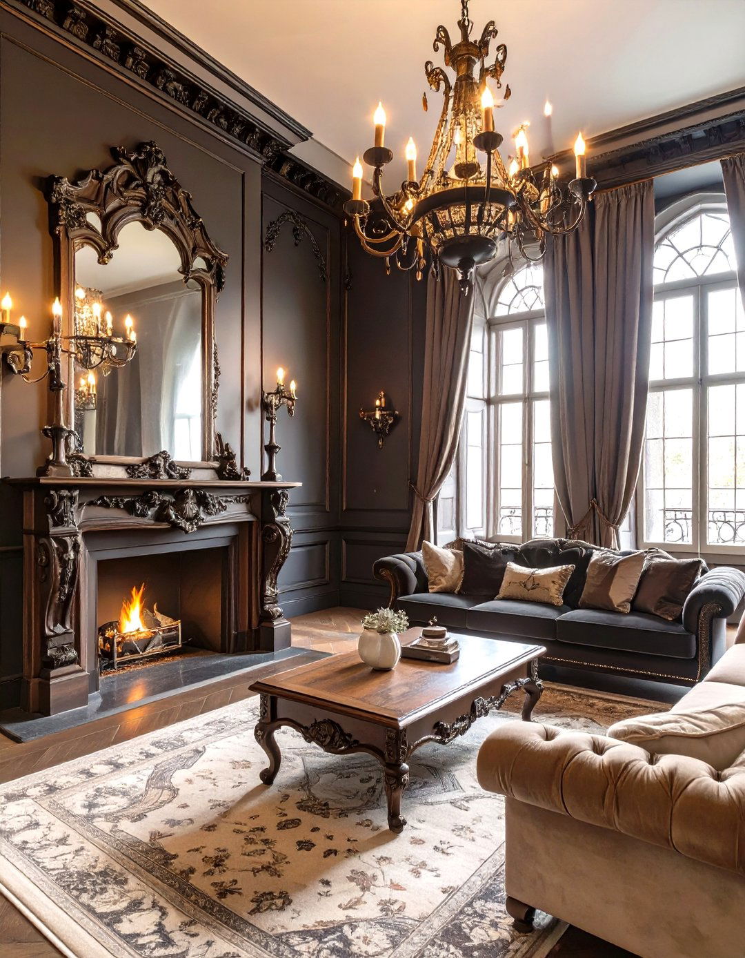 The Gothic Revival Living Room - 30 cool living room ideas