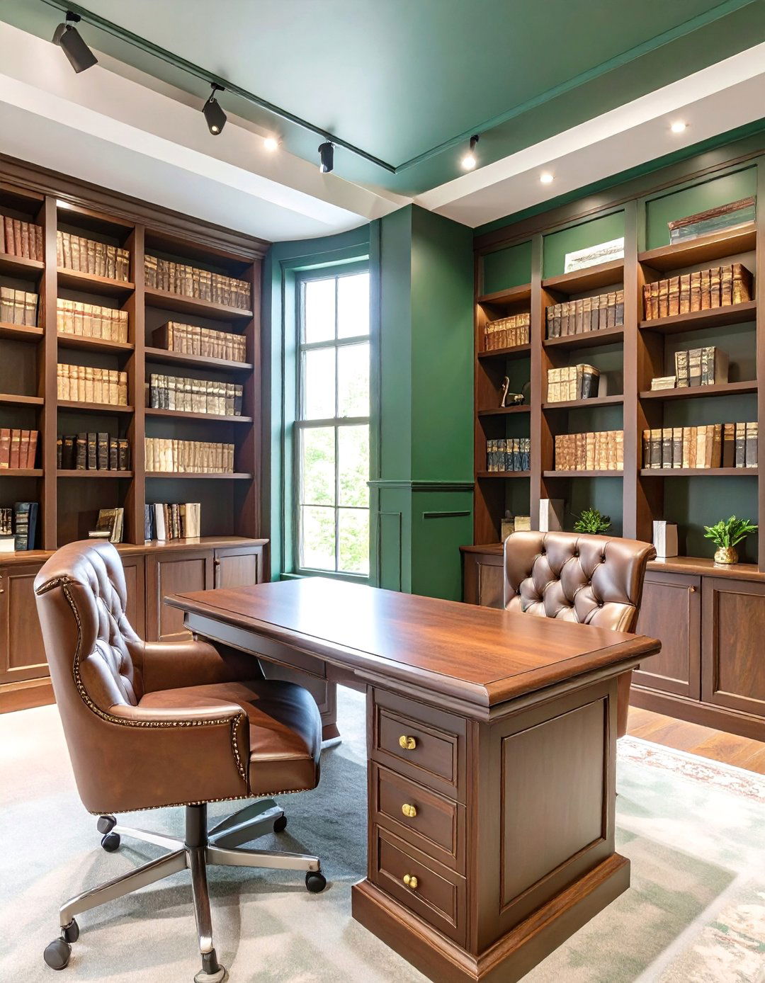 The Gothic Revival Office - 30 dark office ideas