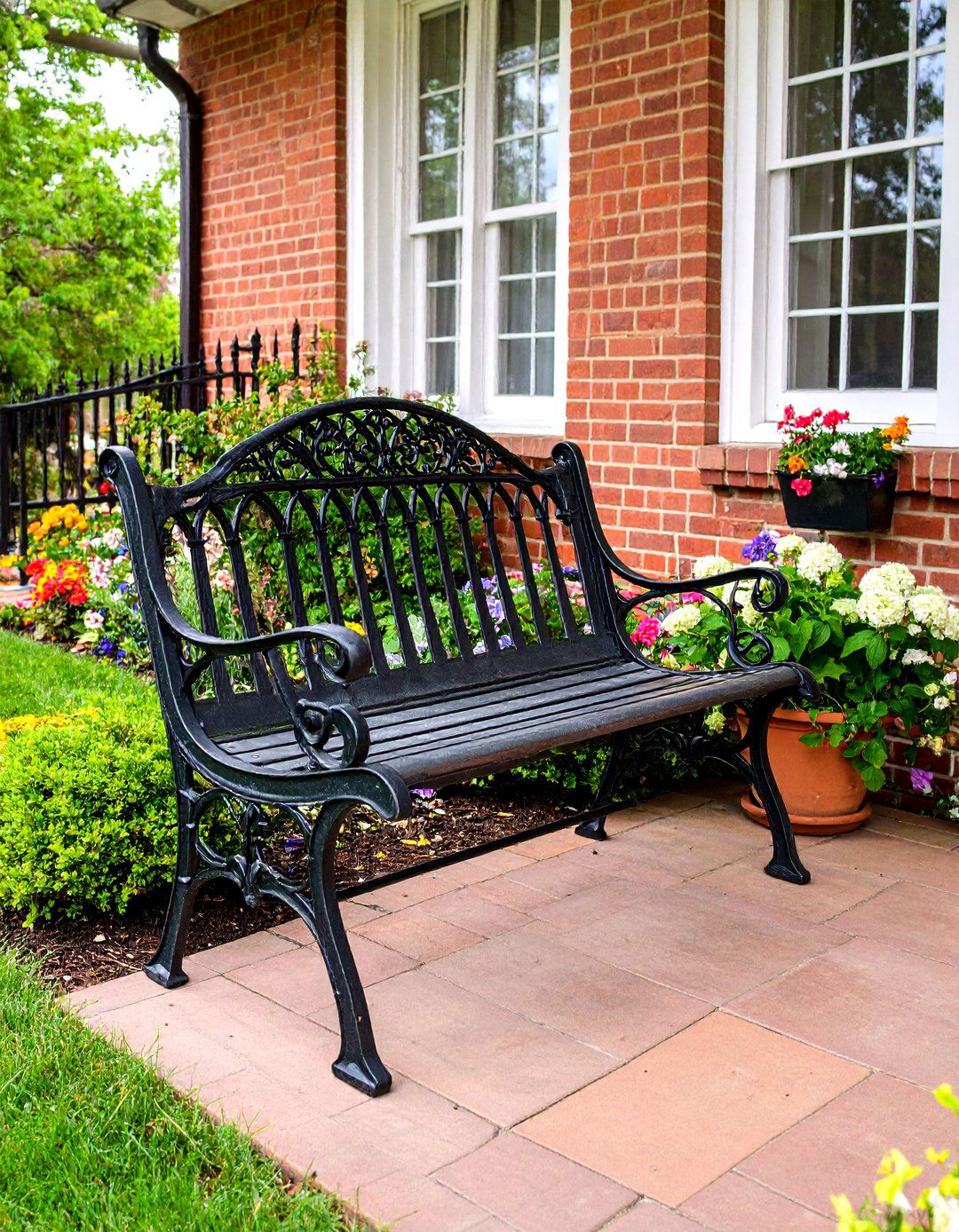 30 Cozy Front Porch Bench Ideas for Your Entryway - We Love Home Blog