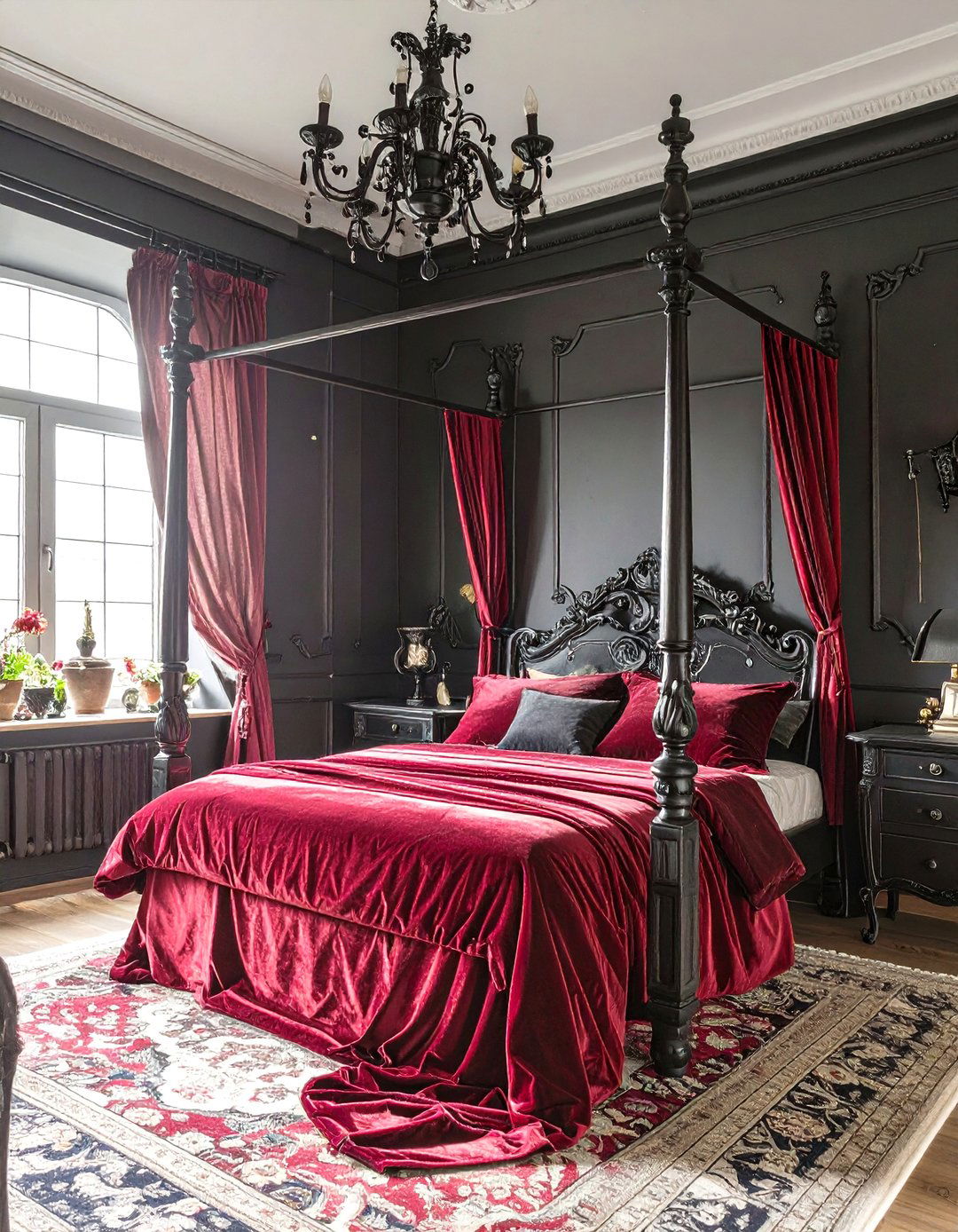 The Gothic Romance Bedroom - 30 cool bedroom ideas