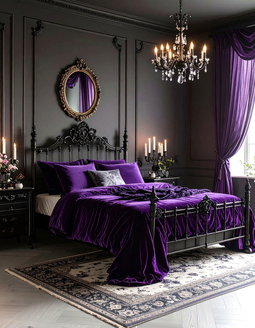 The Gothic Romance Bedroom - 30 decorating bedroom ideas