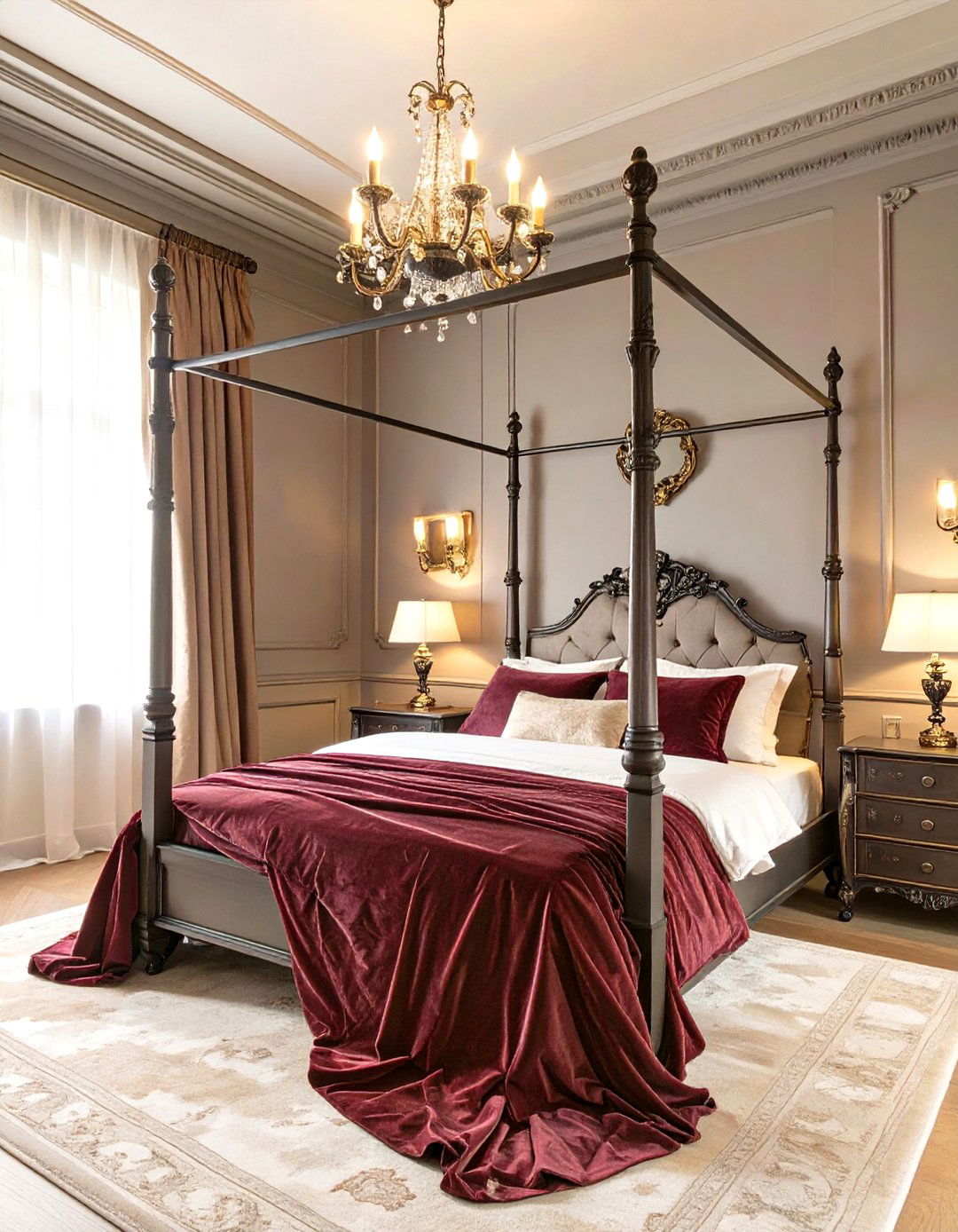 The Gothic Romance Bedroom - 30 master bedroom furniture ideas