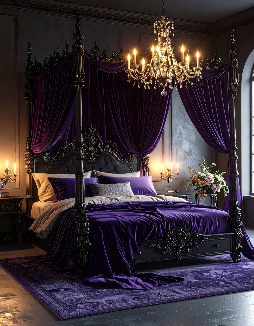 The Gothic Romance Bedroom - 30 3d bedroom design ideas