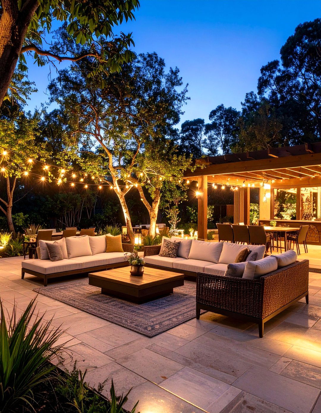 The Grand Entertainment Terrace - 30 flagstone patio ideas