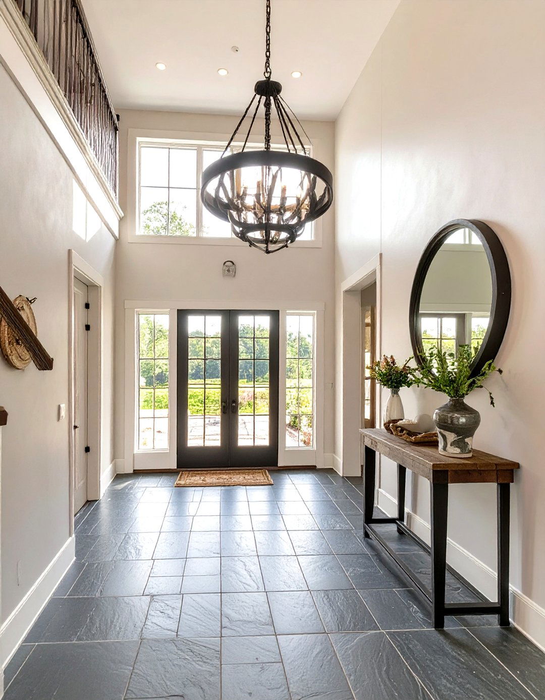 The Grand Farmhouse Entryway - 30 modern farm house design ideas