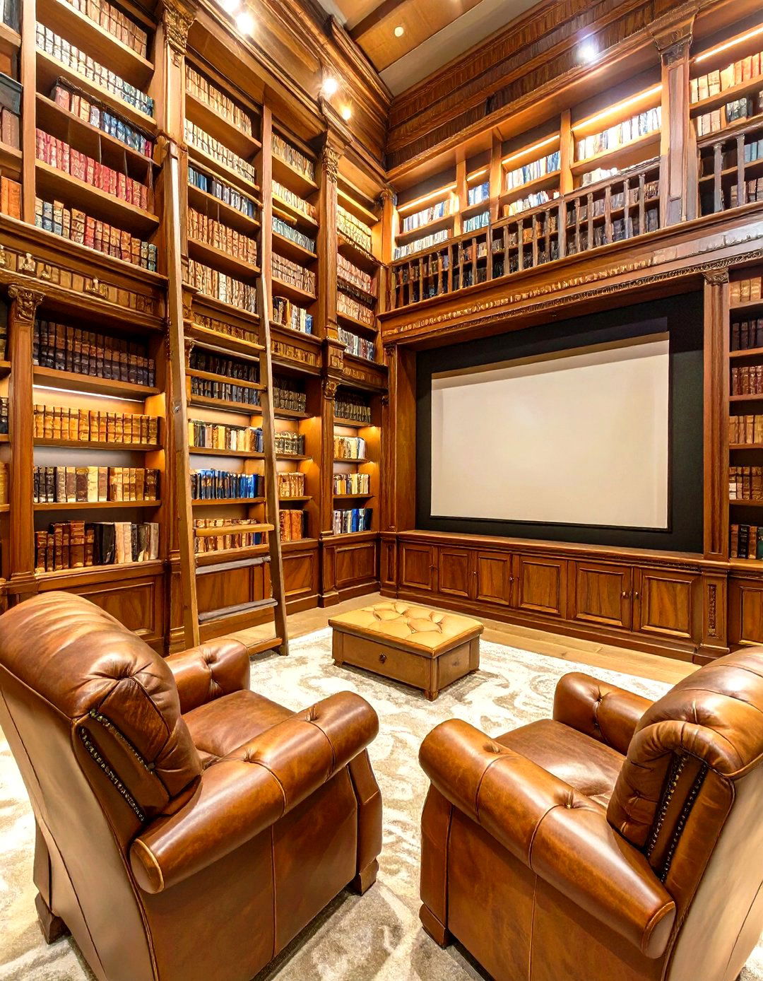 The Grand Library Cinema - 30 home theater room ideas