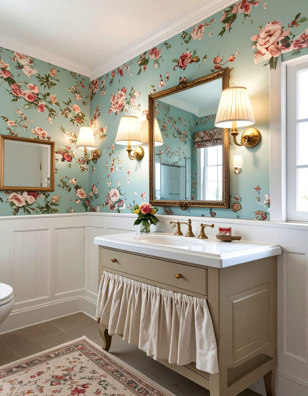 The Grandmillennial Bathroom - 30 bathroom decorating ideas