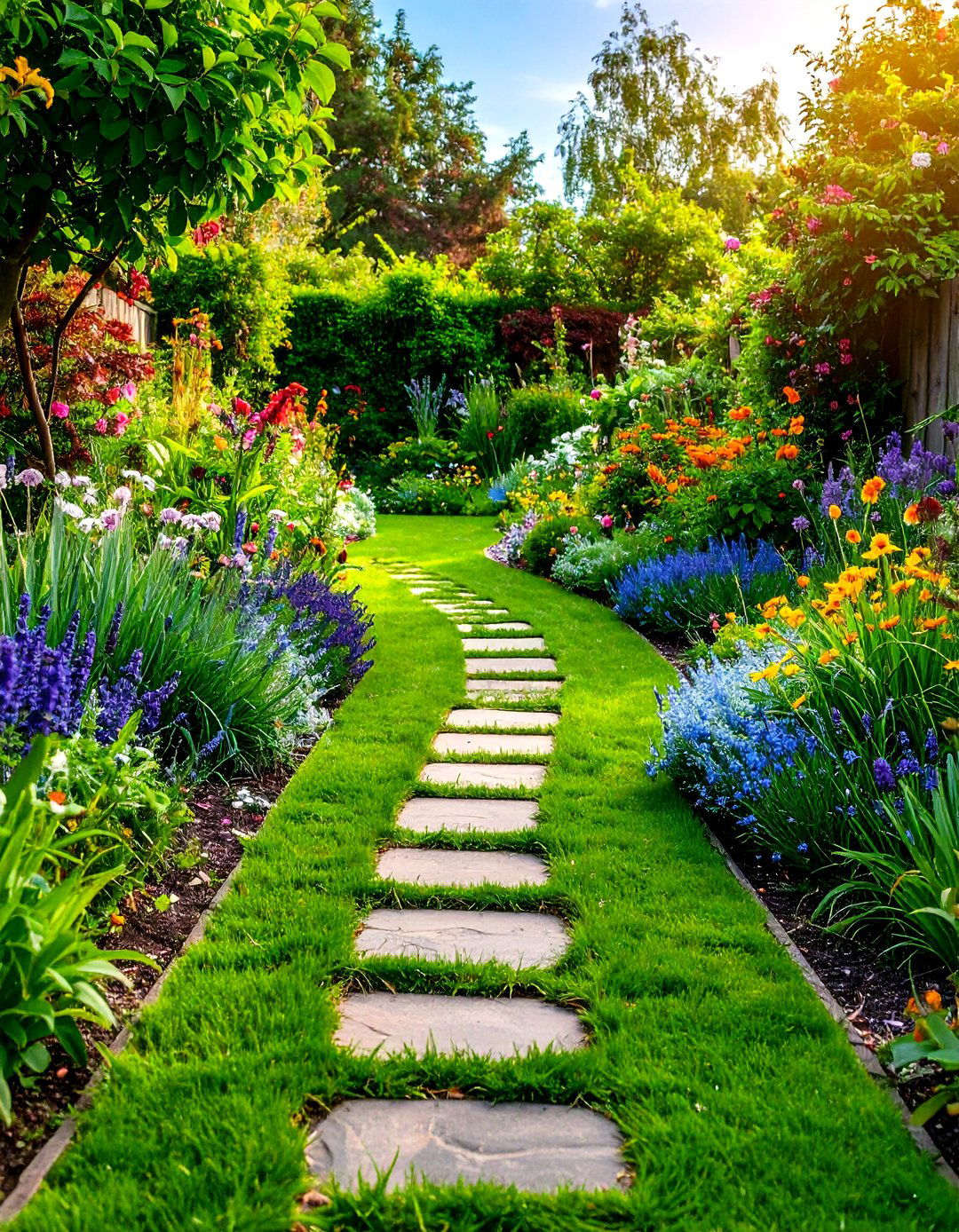 The Grass Only Garden Pathway - 30 garden pathway ideas