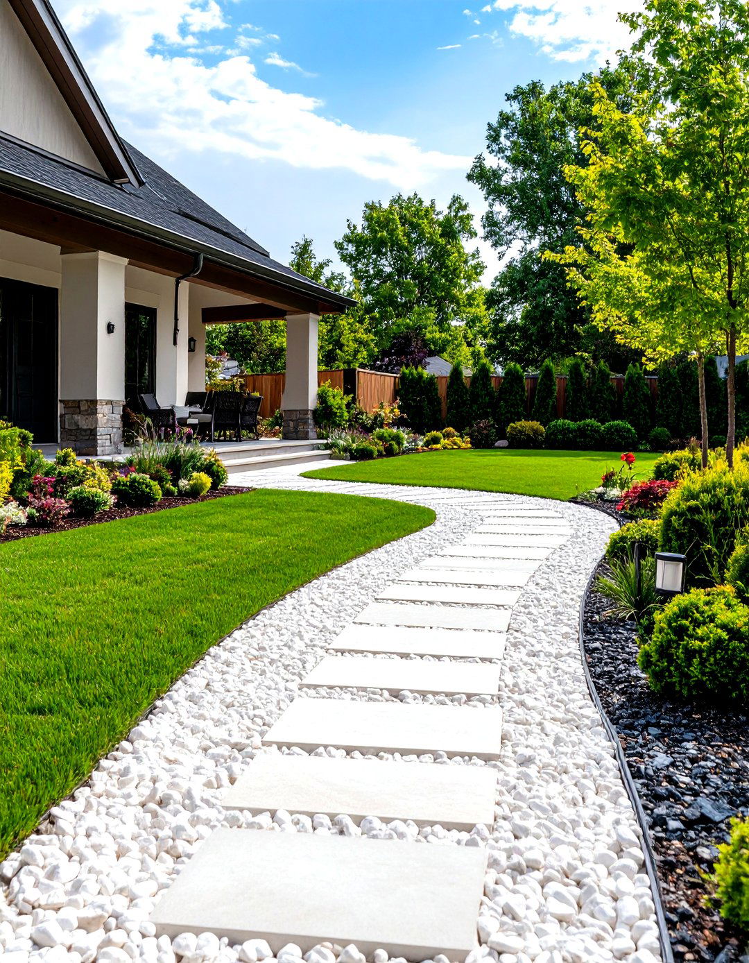 The Gravel Border and Edging - 30 gravel backyard ideas
