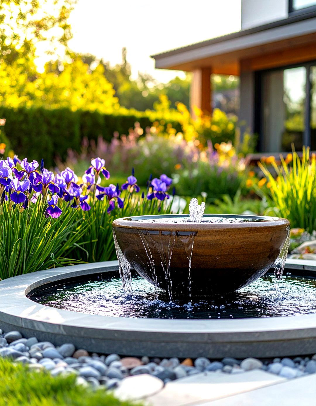 The Gravel and Paver Garden - 30 front house garden ideas