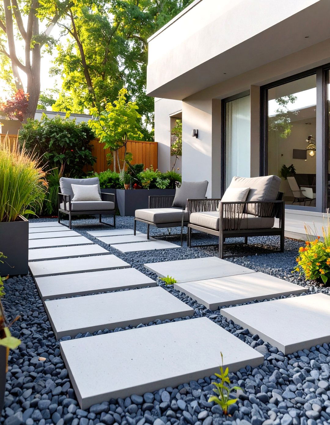 The Gravel and Paver Patio - 30 modern patio ideas