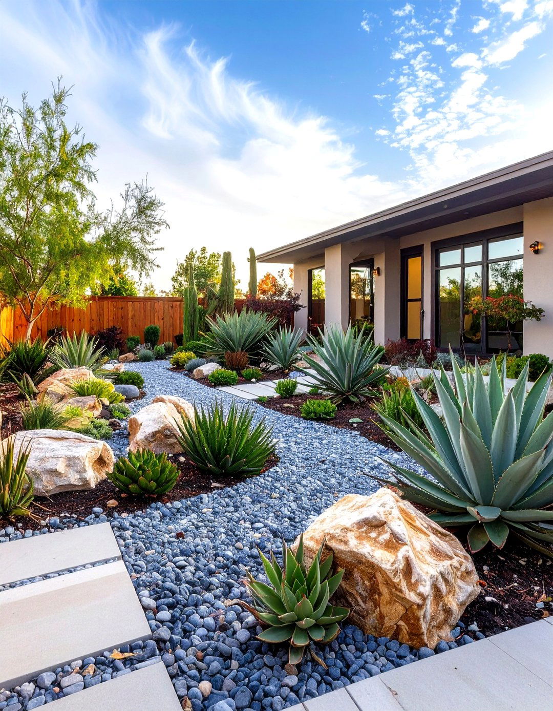 The Gravel and Rock Garden - 30 front yard garden ideas