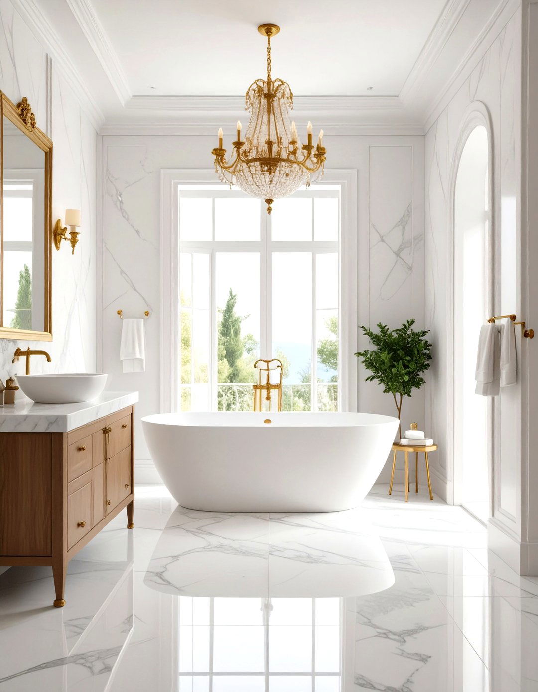 The Grecian Marble Bathroom - 30 elegant bathroom ideas
