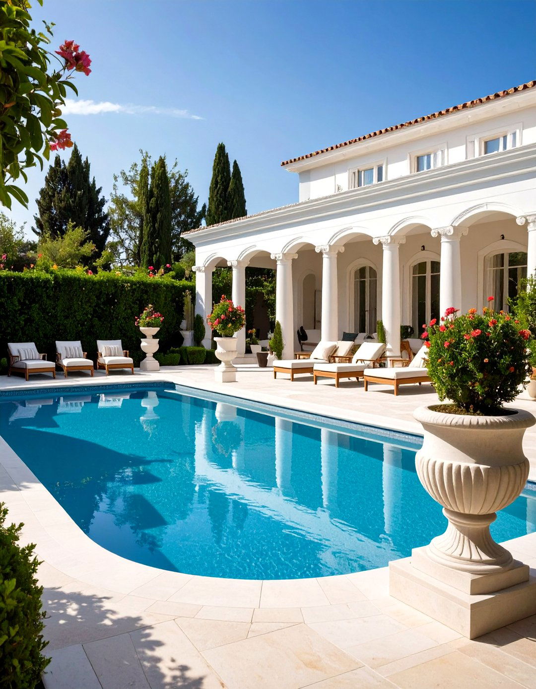 The Grecian Style Pool - 30 pool ideas for backyard