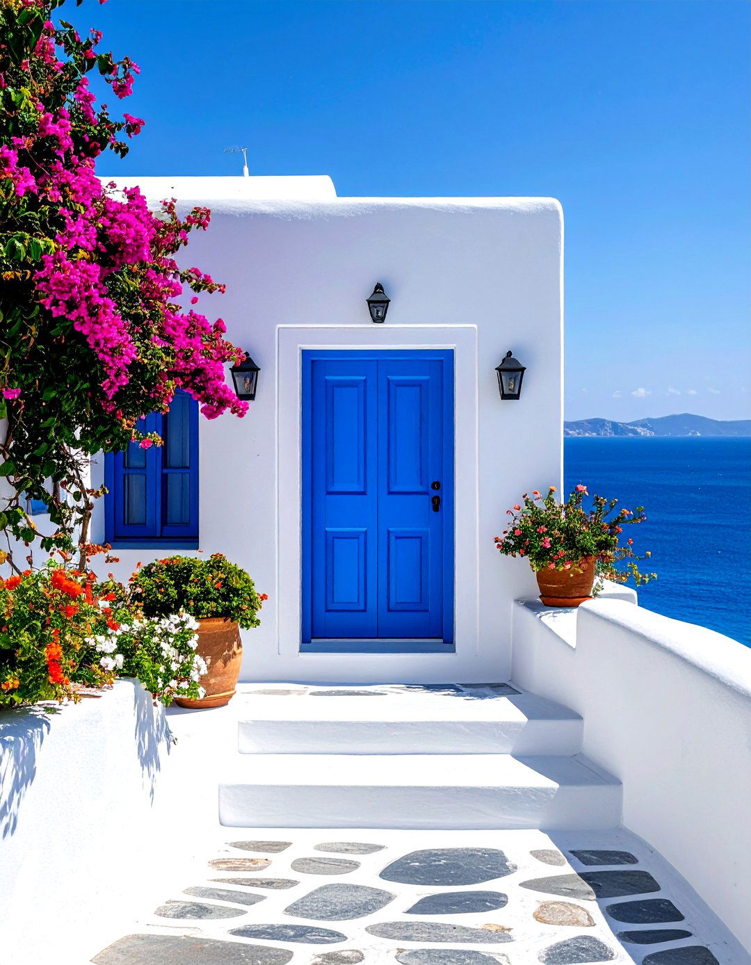 The Greek Island Cycladic Home - 30 3d house design ideas