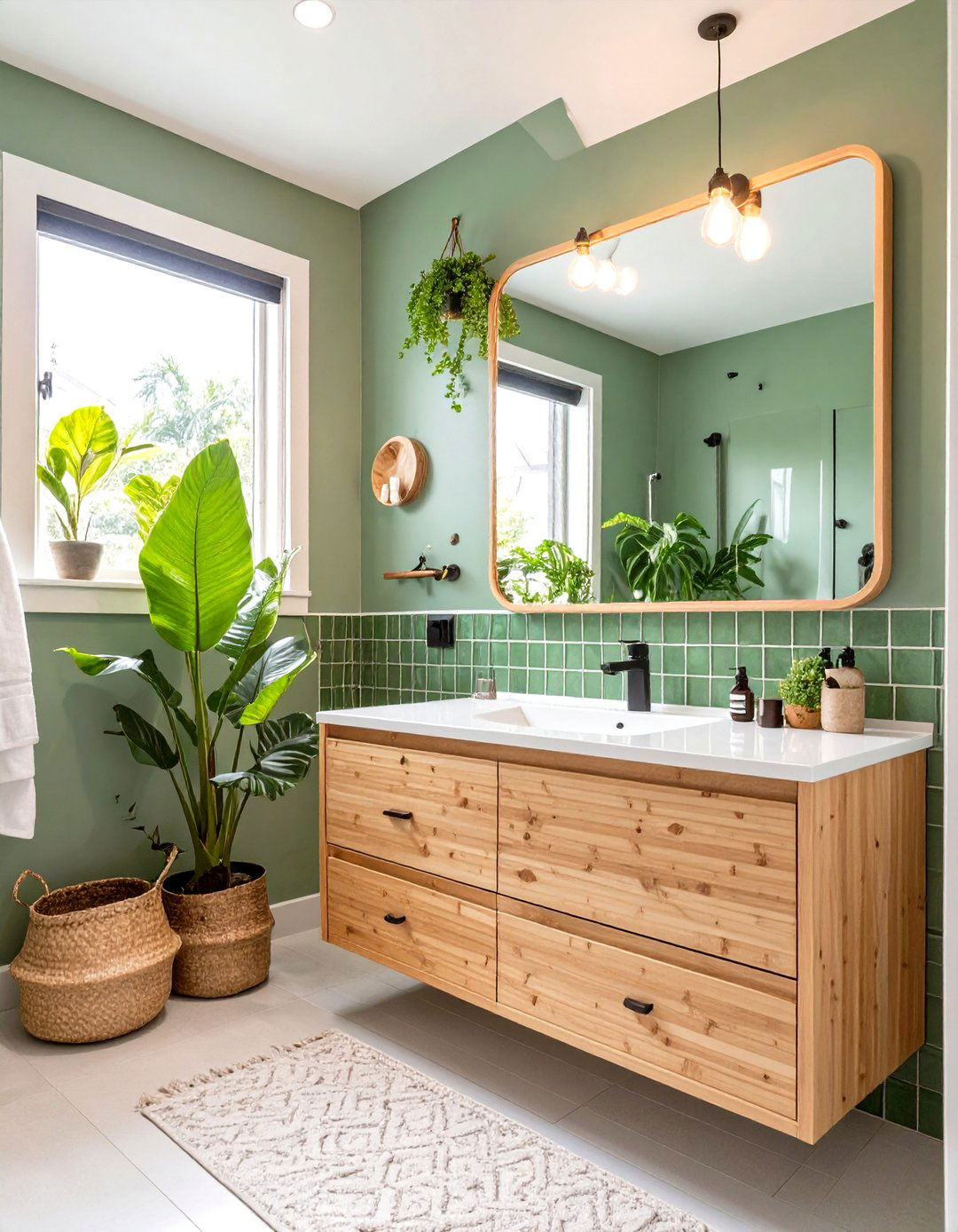 The Green Eco Warrior Bathroom - 30 boys bathroom ideas