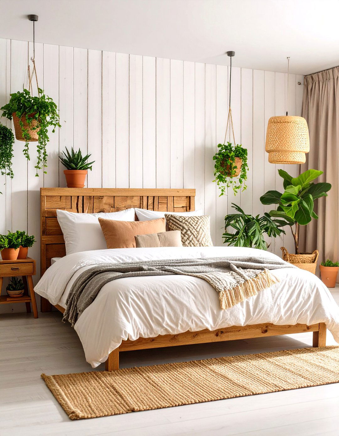 The Greenery Filled Bedroom - 30 joanna gaines bedroom ideas