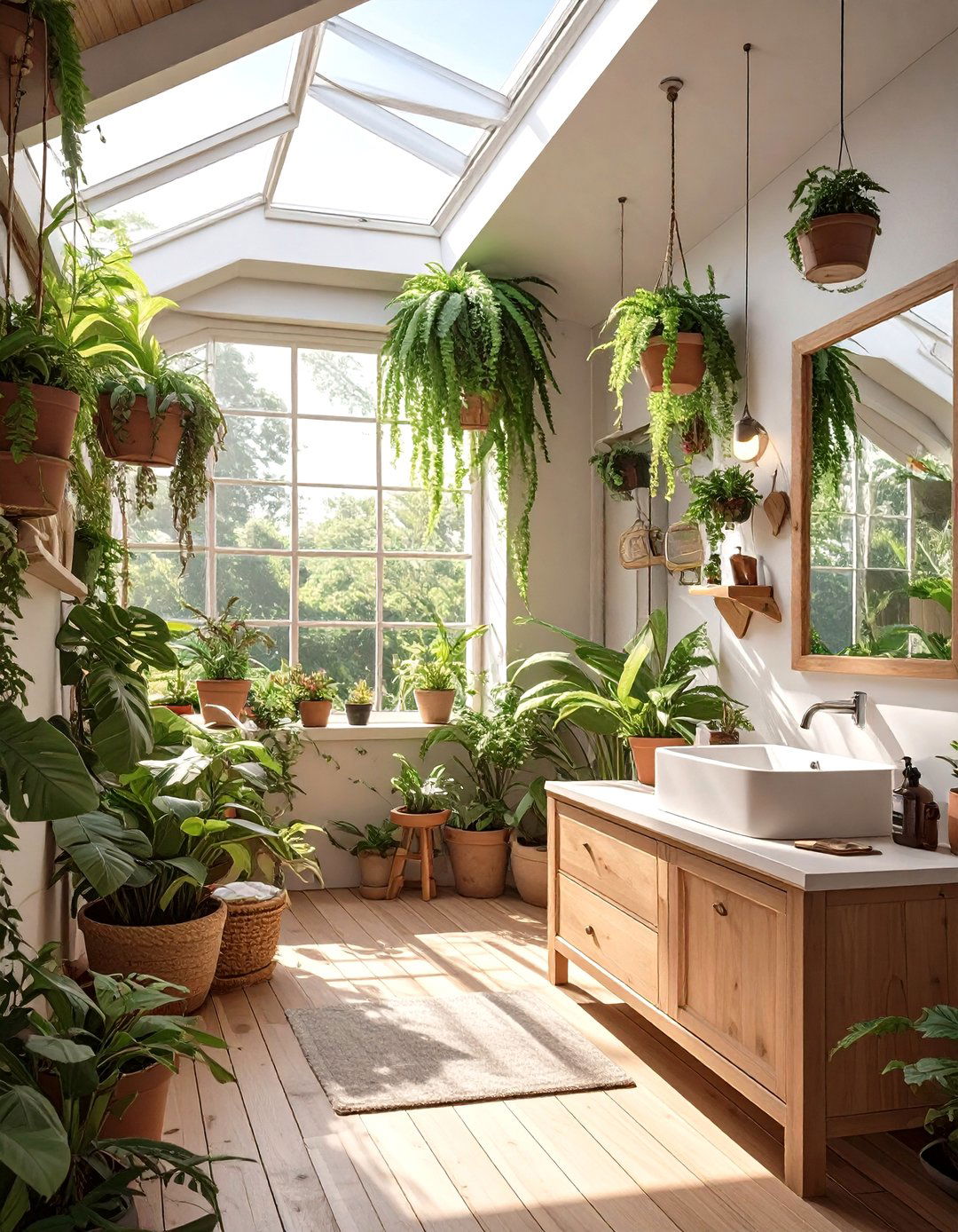 The Greenhouse Bathroom - 30 modern rustic bathroom ideas