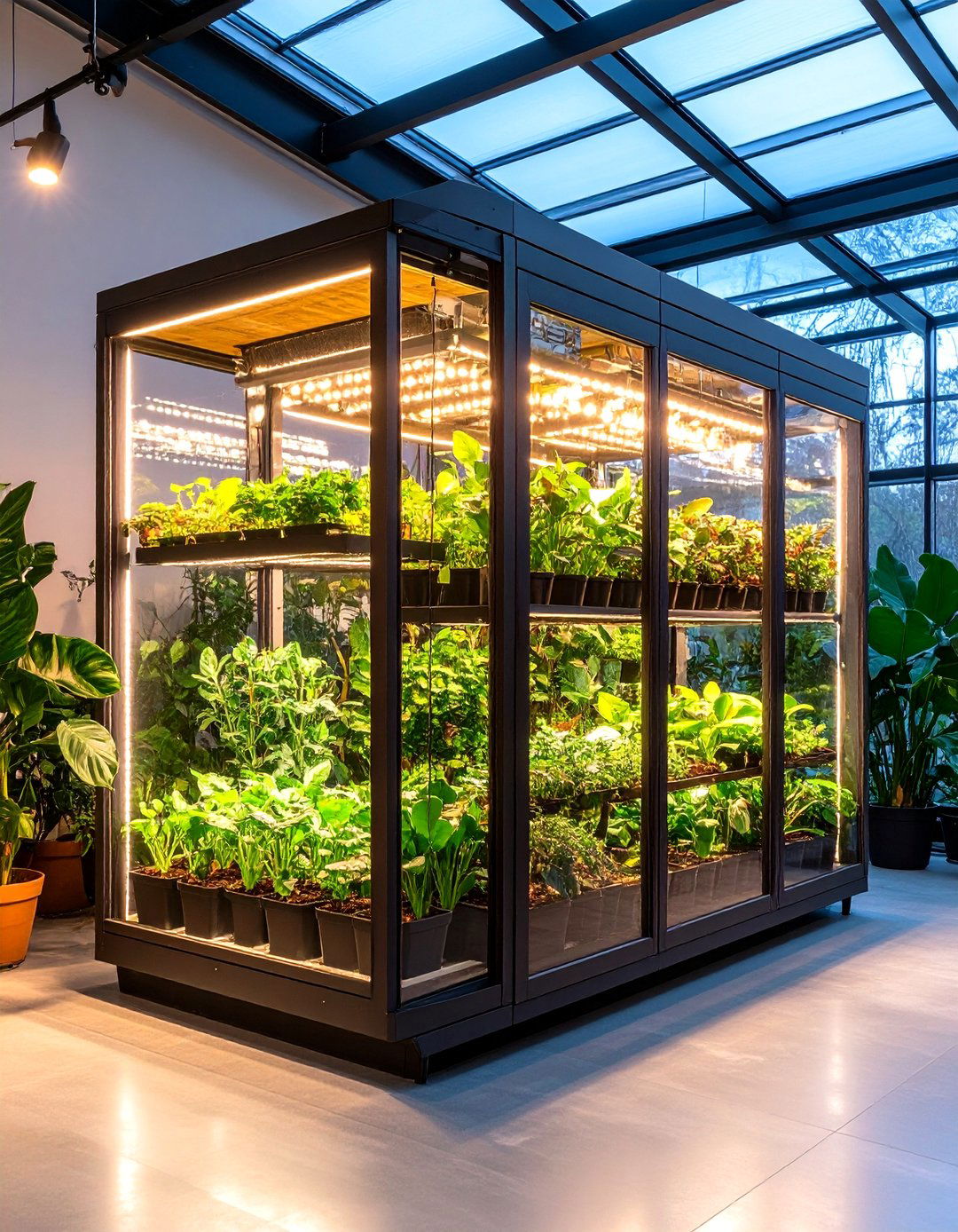 The Greenhouse Cabinet Garden - 30 indoor garden ideas