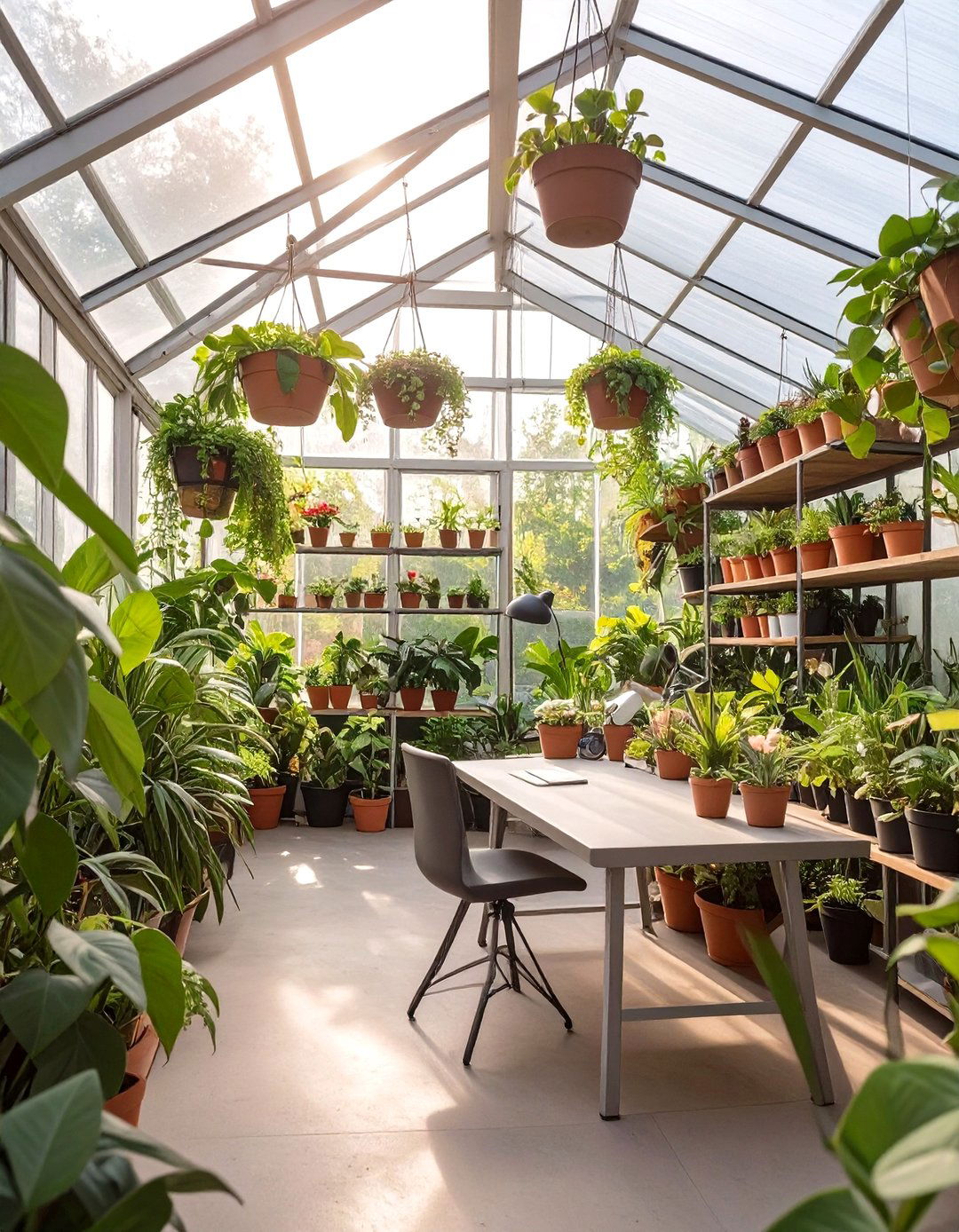 The Greenhouse Garden Garage Office - 30 garage office ideas