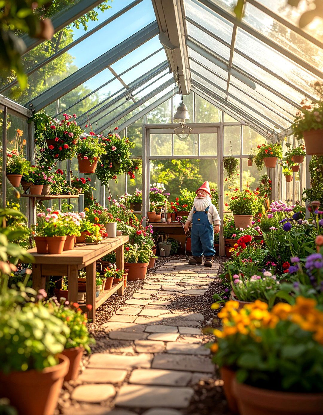 The Greenhouse Gnome Garden - 30 gnome garden ideas