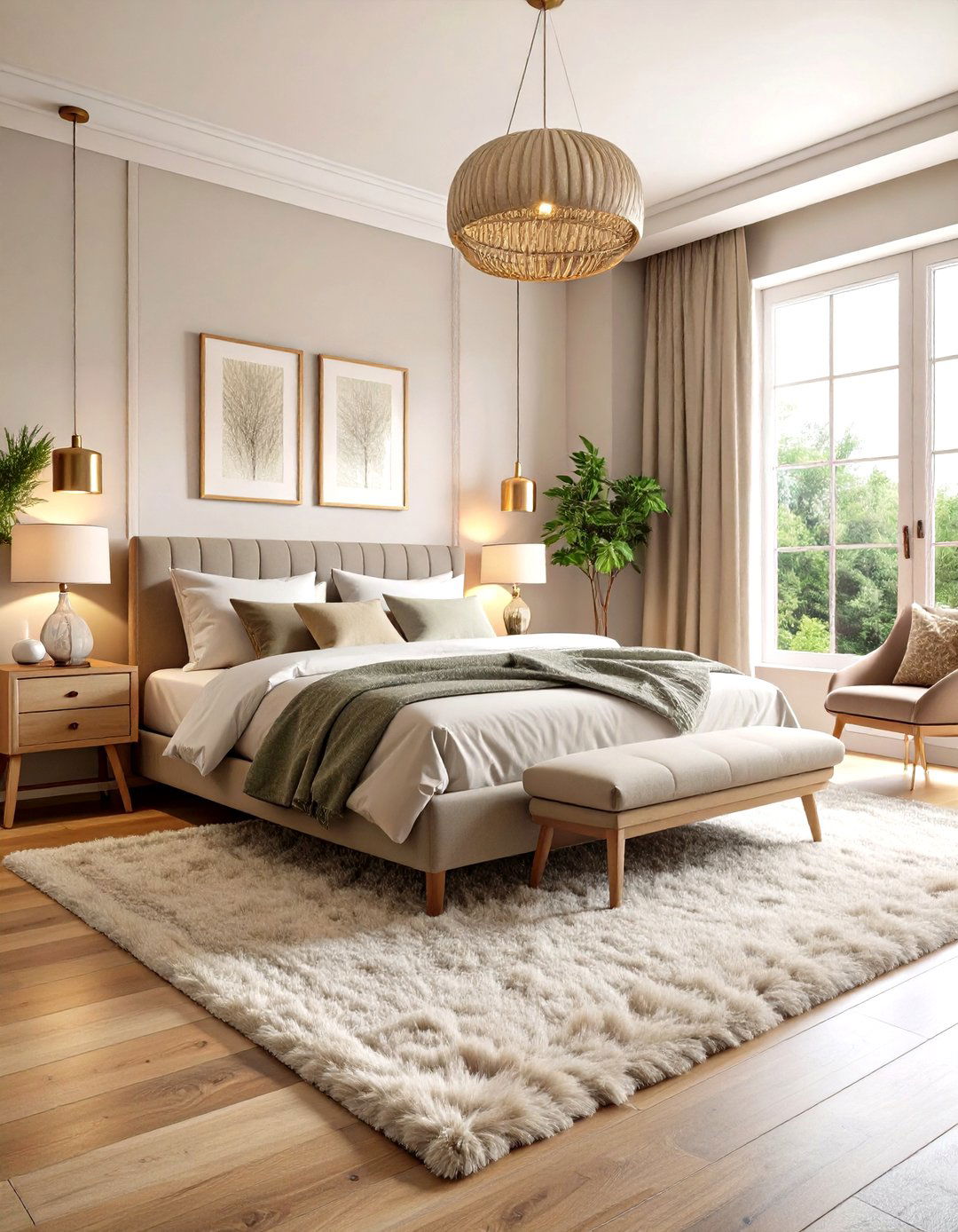 The Greige and Mushroom Toned Bedroom - 30 earthy bedroom ideas